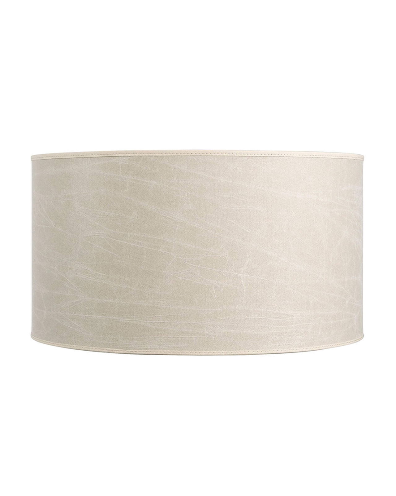 Cylinder Lampshade Leather Cream