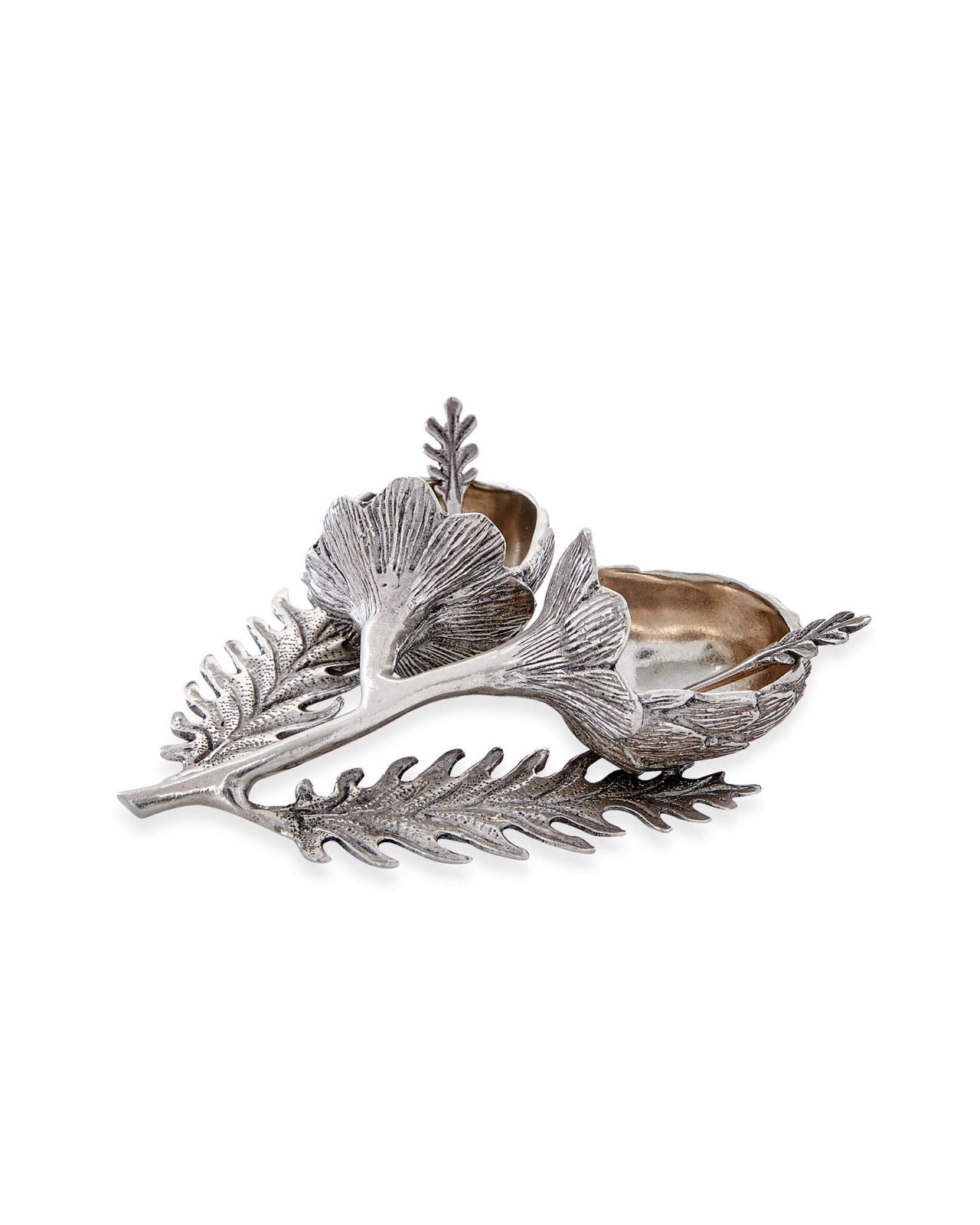 Kronärtskocka salt- och pepparskålar tenn