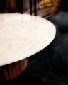 Delano coffee table round walnut