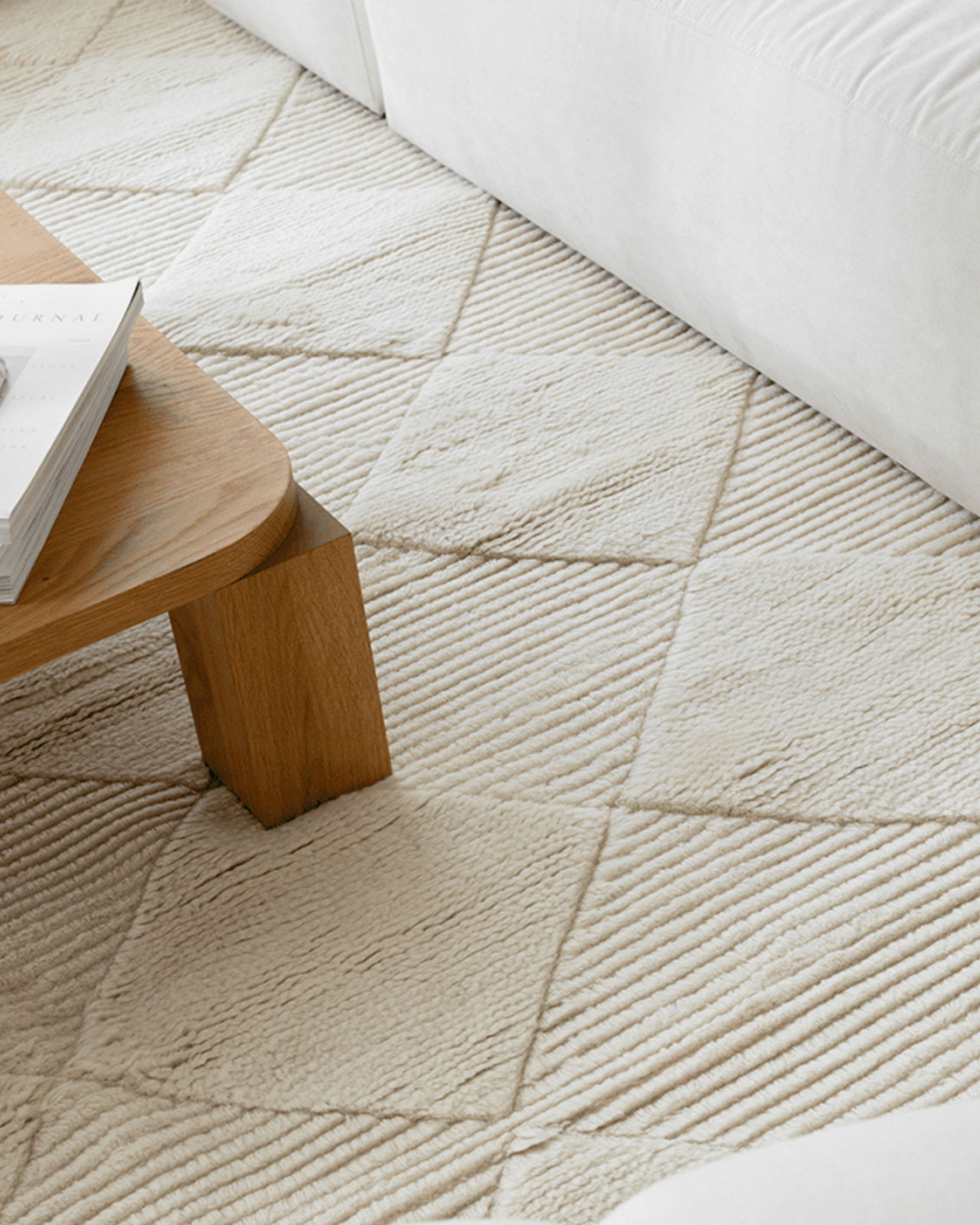 Berber vloerkleed ivoor