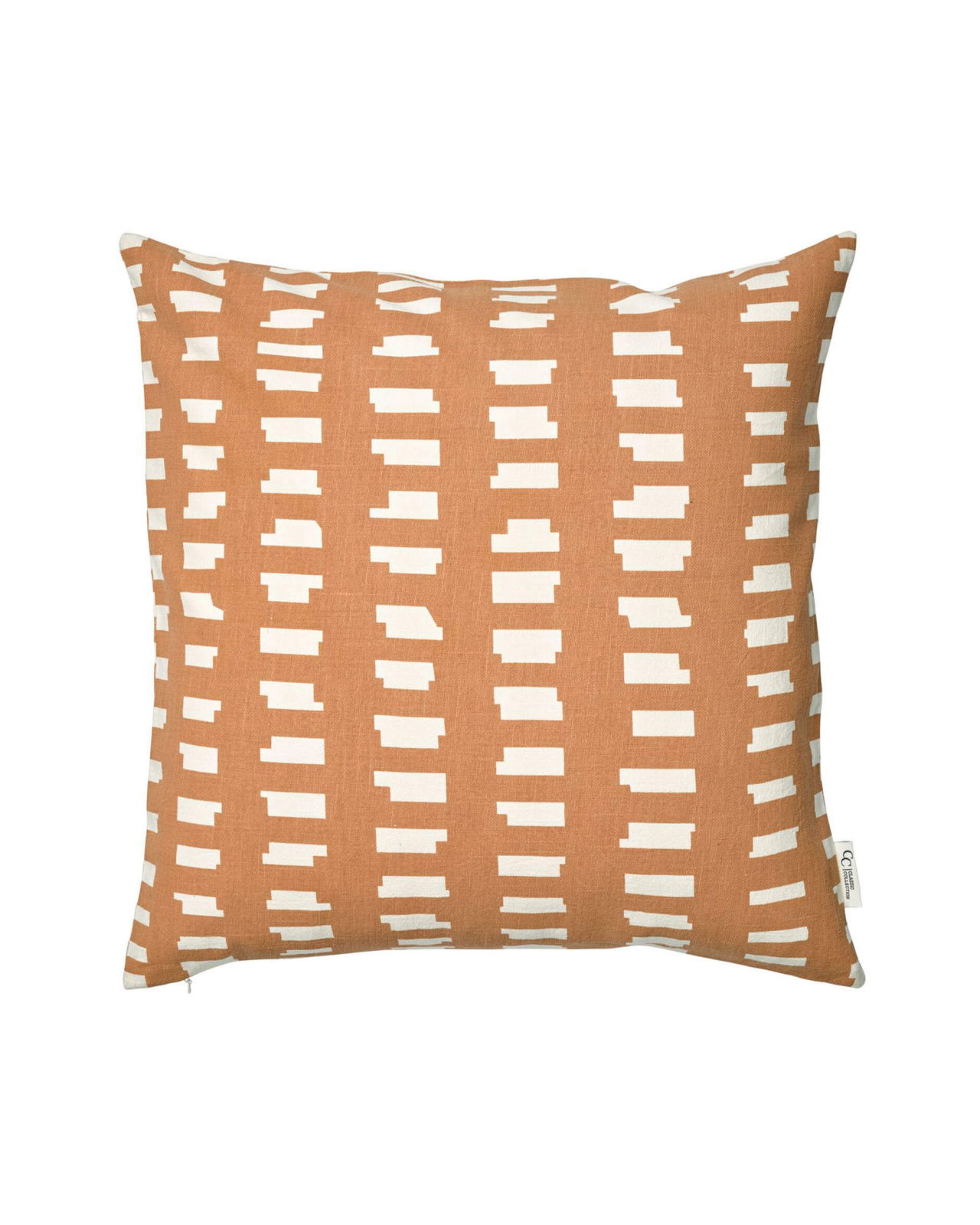Ikat Block Cushion Cover Terracotta