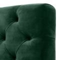 Castelle sofa roche dark green velvet
