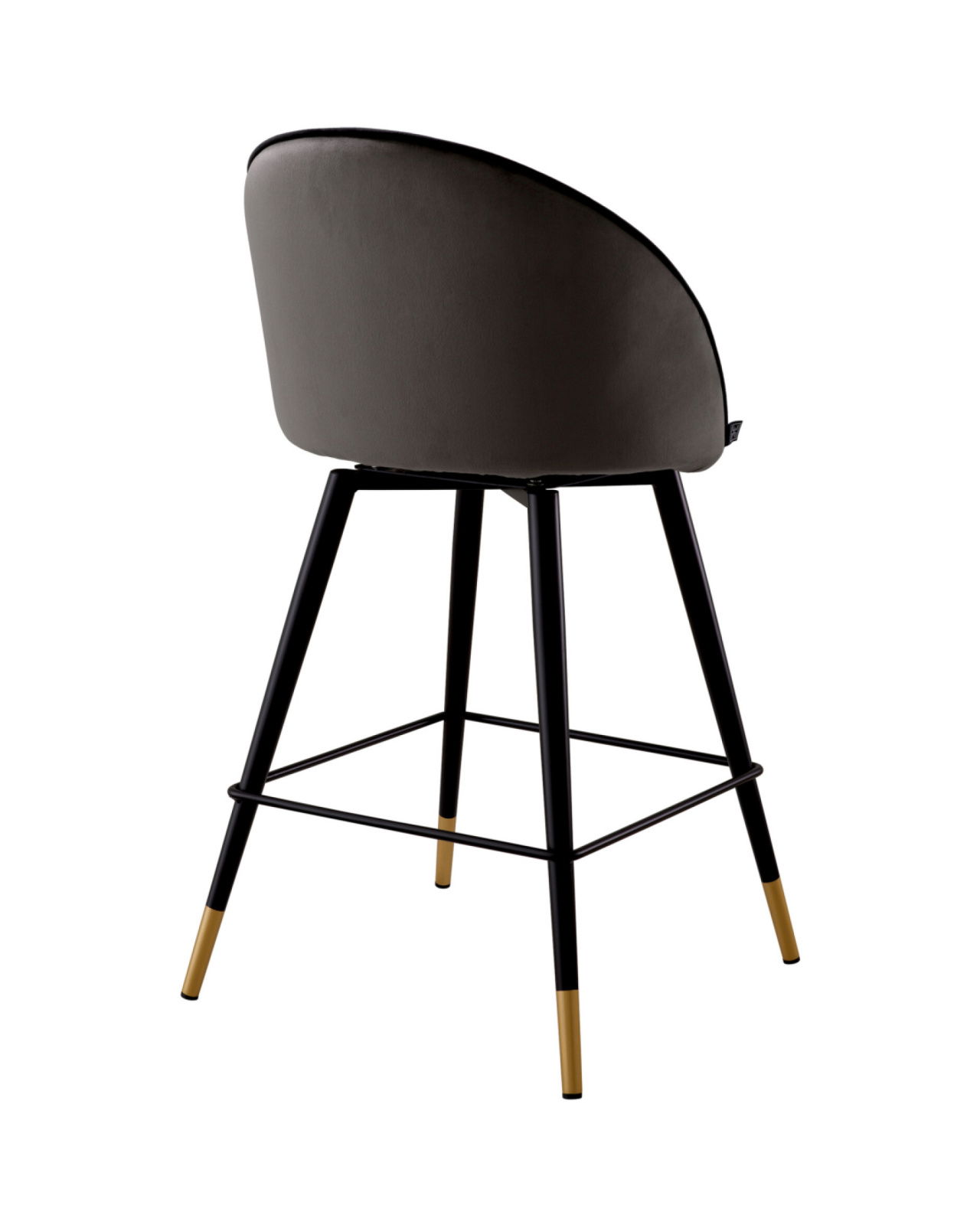 Cooper barstolar roche dark grey velvet 2-set