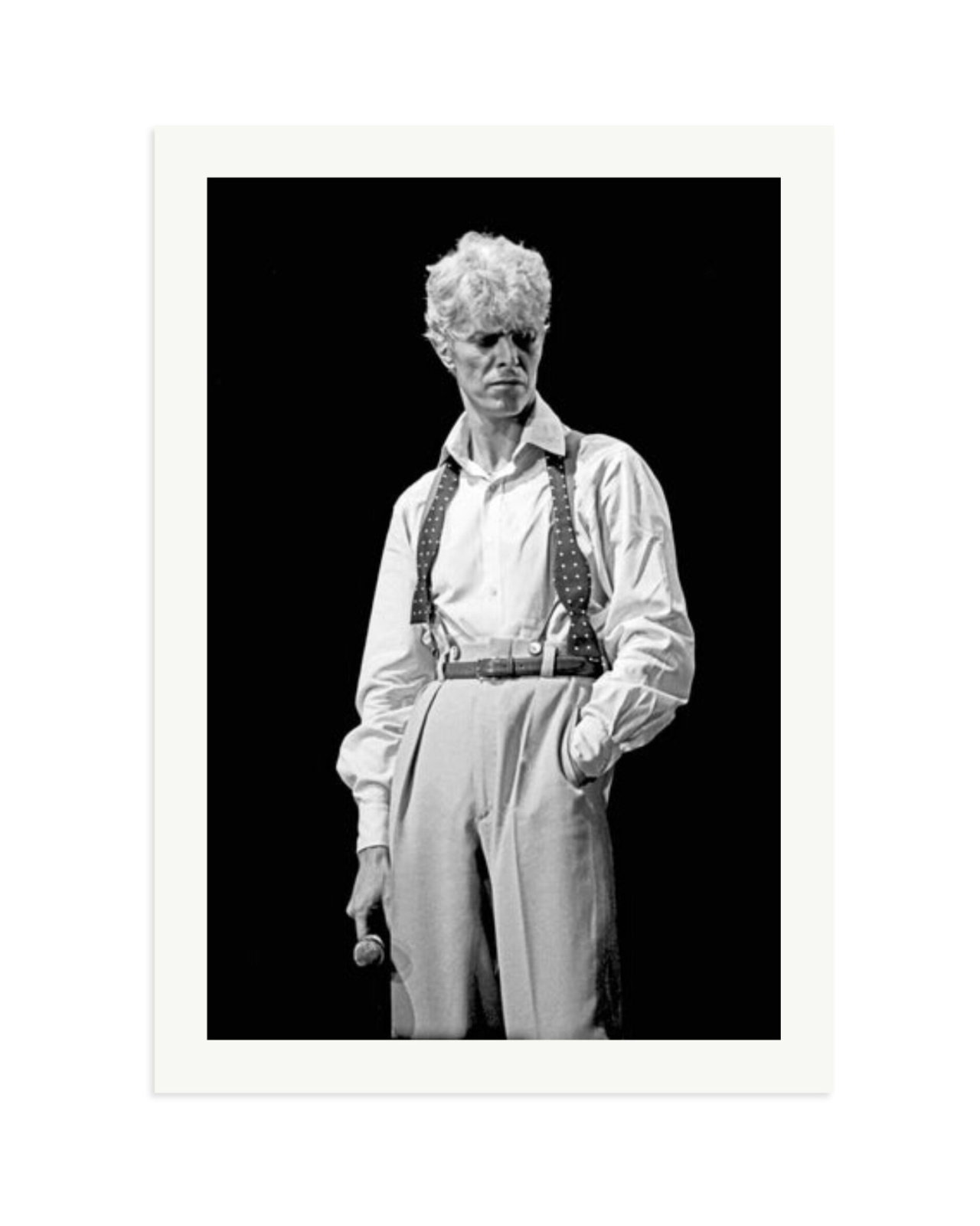 David Bowie 1983 Black and White Print Only / XXL