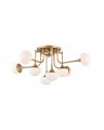 Fleming Semi Flush Aged Brass
