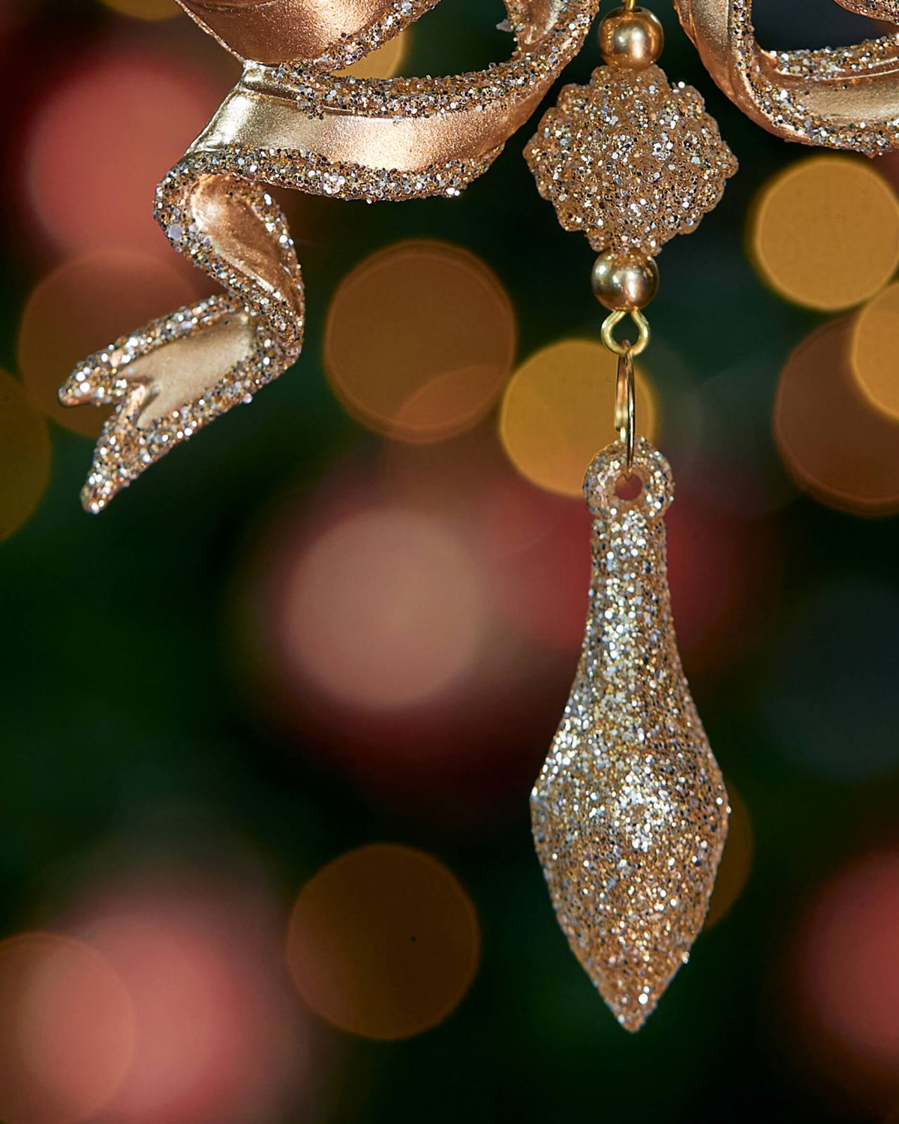 Marie rosett julgransdekoration guld