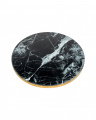 Parme side table, black faux marble