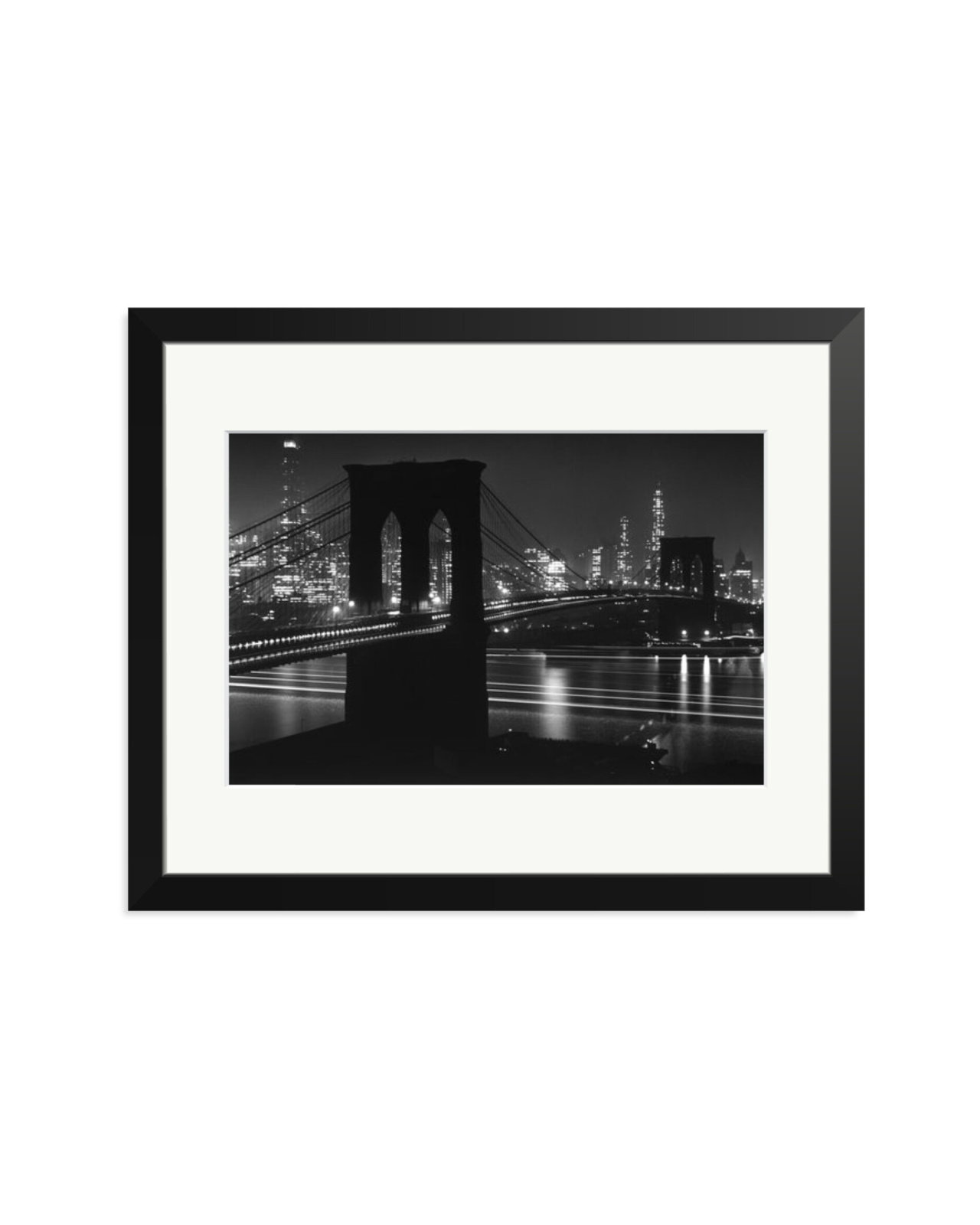 Brooklyn Bridge at Night Black / Medium