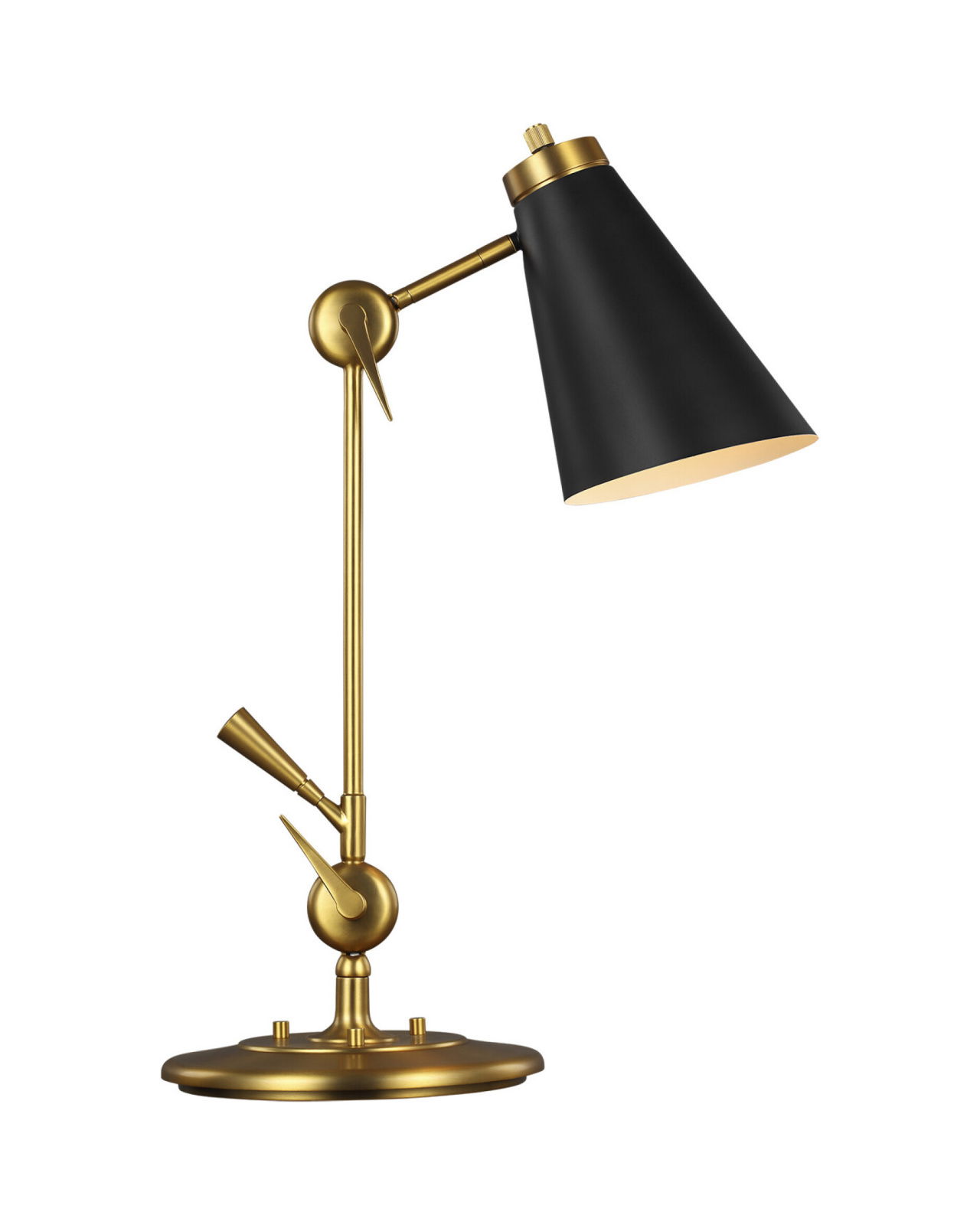 Signoret Task Table Lamp Brass/Black