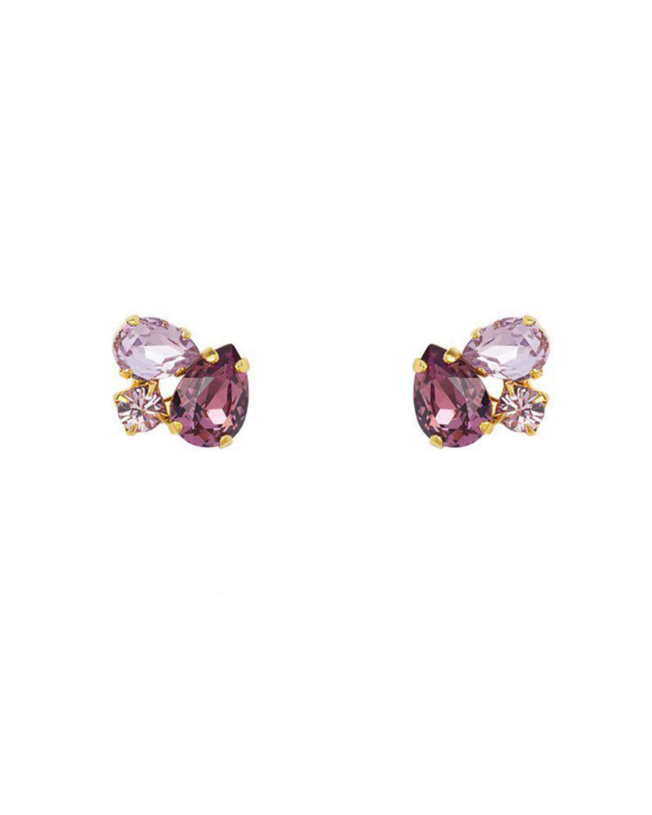 Alisia Earrings Violet Combo