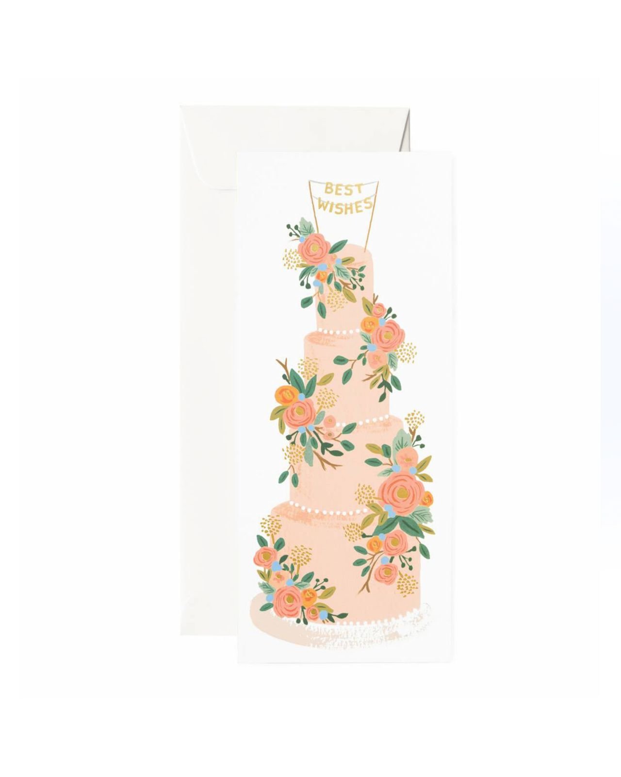 Tall Wedding Cake Card
