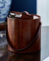 Kensington ice bucket leather