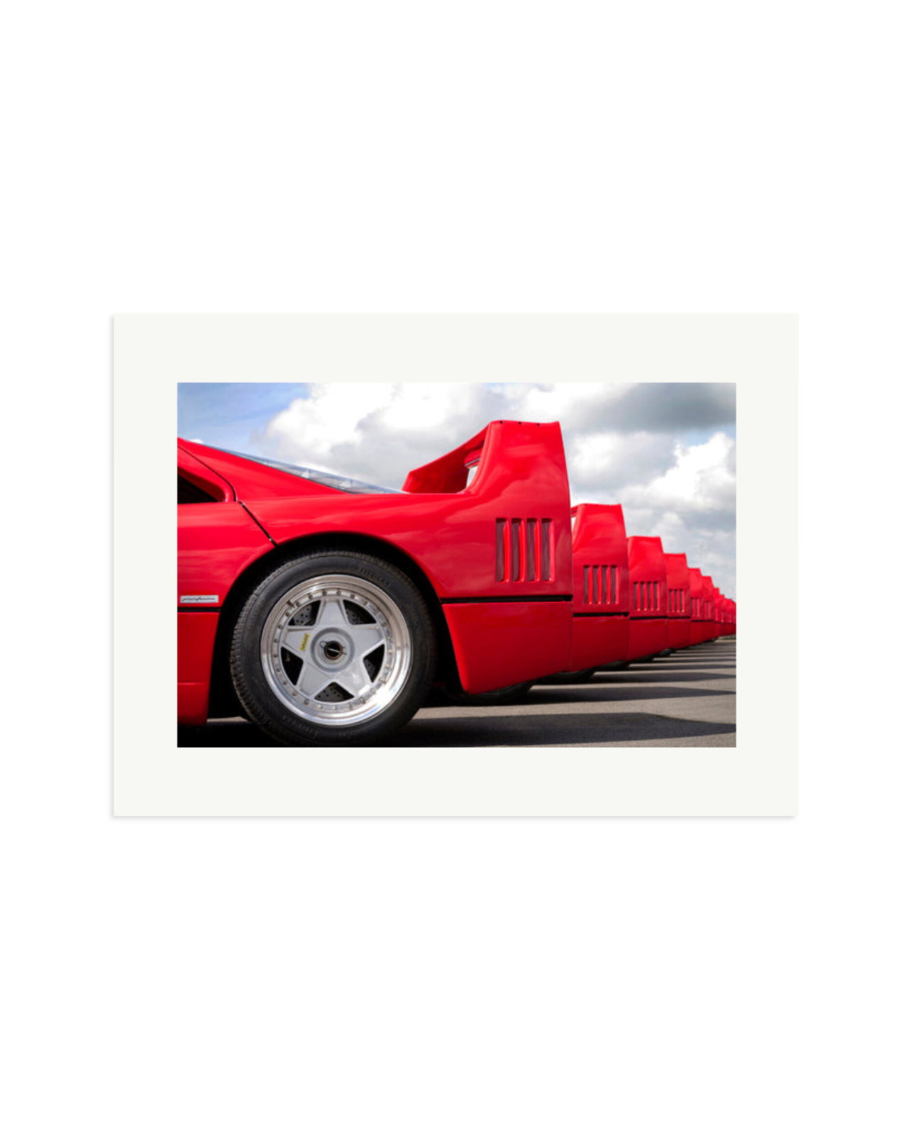 Group of Ferrari F40's Print Only / XL