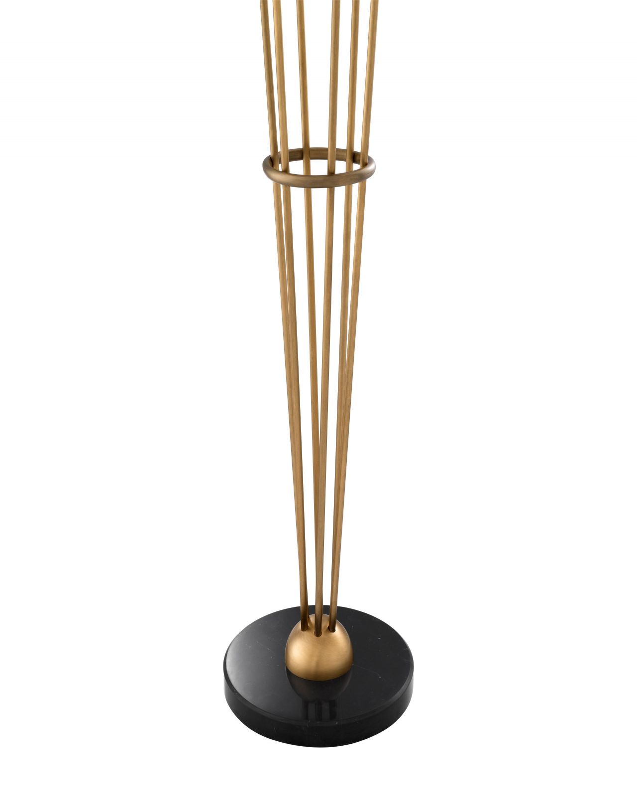 Tortora floor lamp antique brass