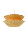 Tavira chandelier in natural rattan
