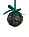 Leonard Fabergé Egg Ornament Green/Red