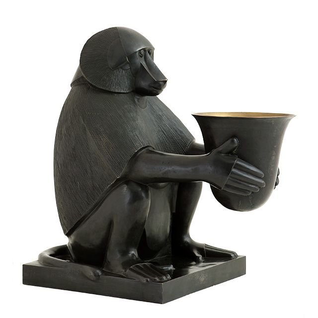 Monkey Art Deco table lamp