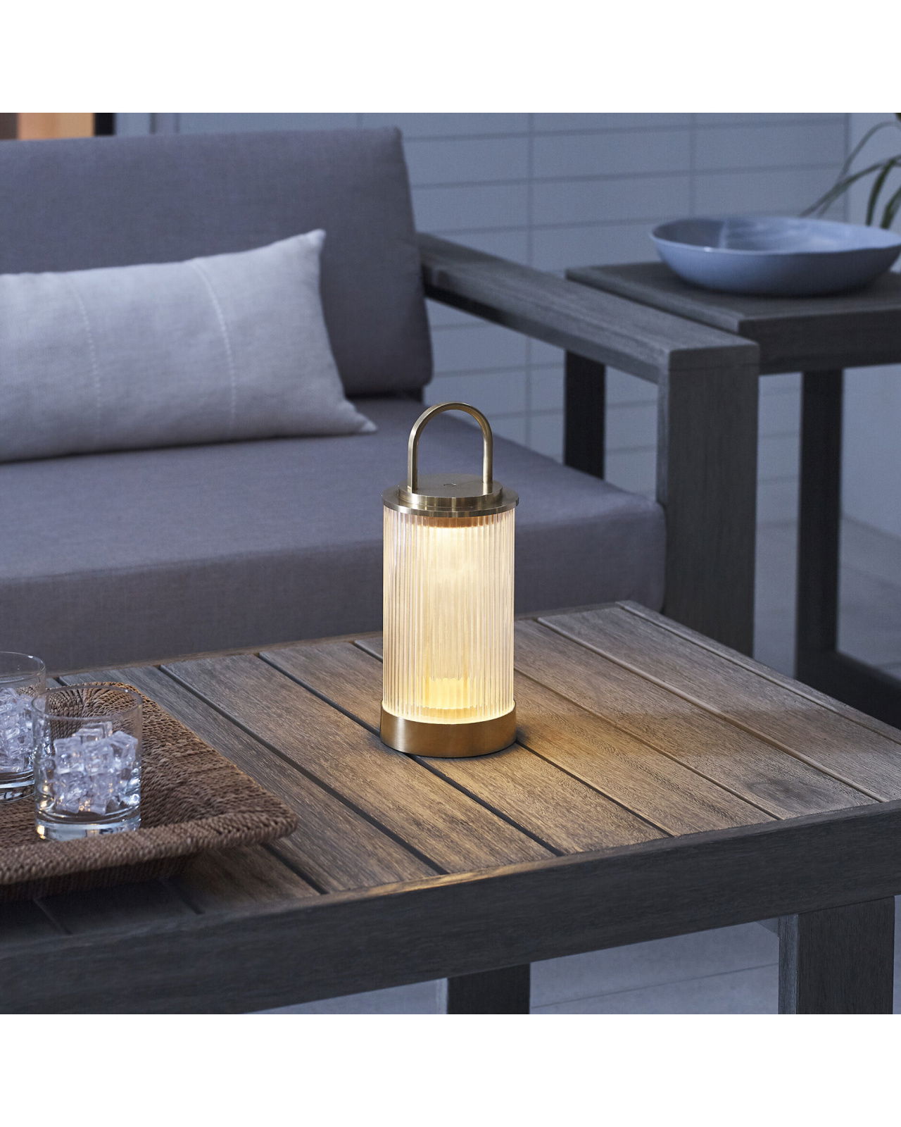 Tawa bordslampa uppladdningsbar mässing