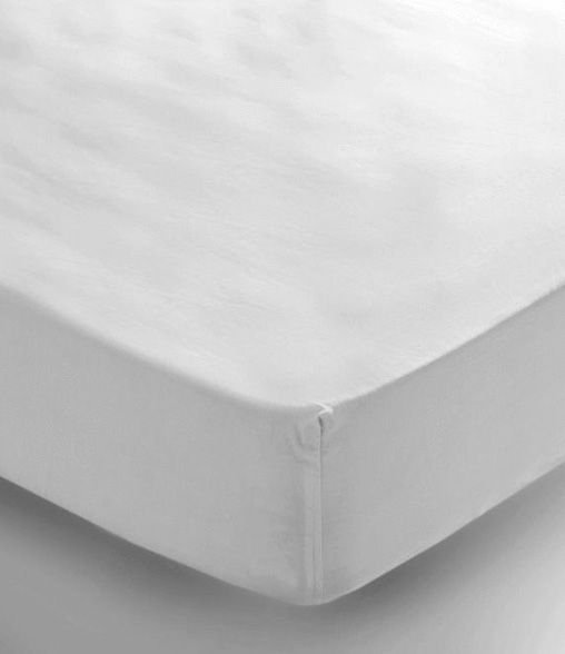 Hudson Fitted Sheet White 90x200