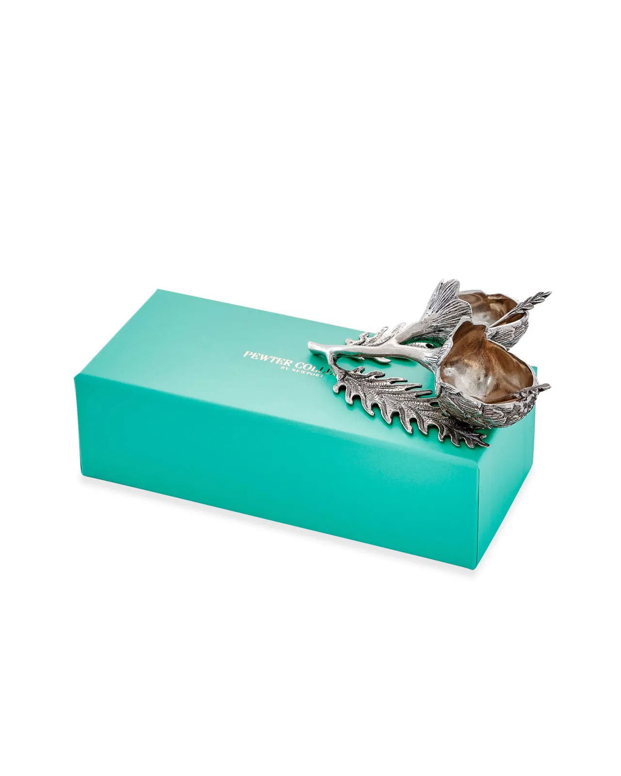 Kronärtskocka salt- och pepparskålar tenn