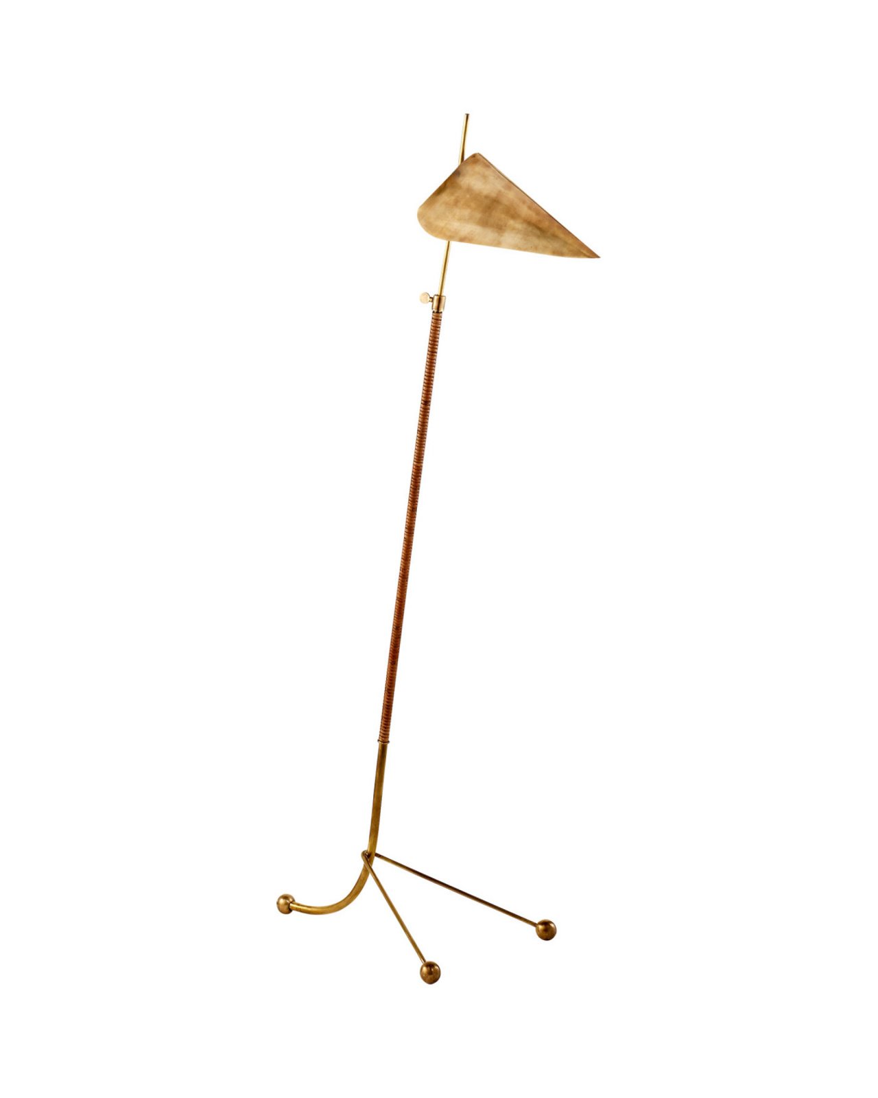 Moresby Floor Lamp Antique Brass