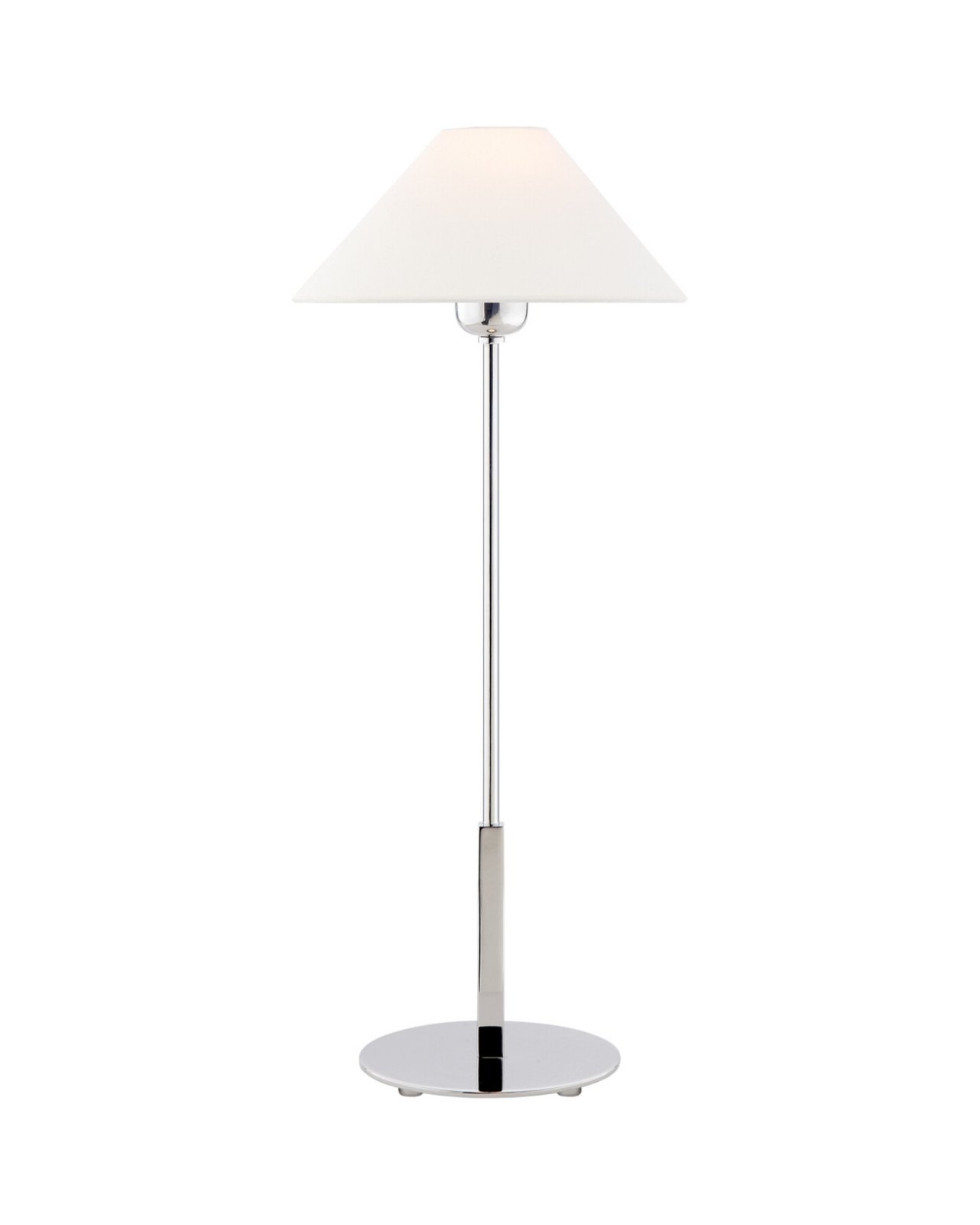 Hackney Table Lamp Polished Nickel/Linen