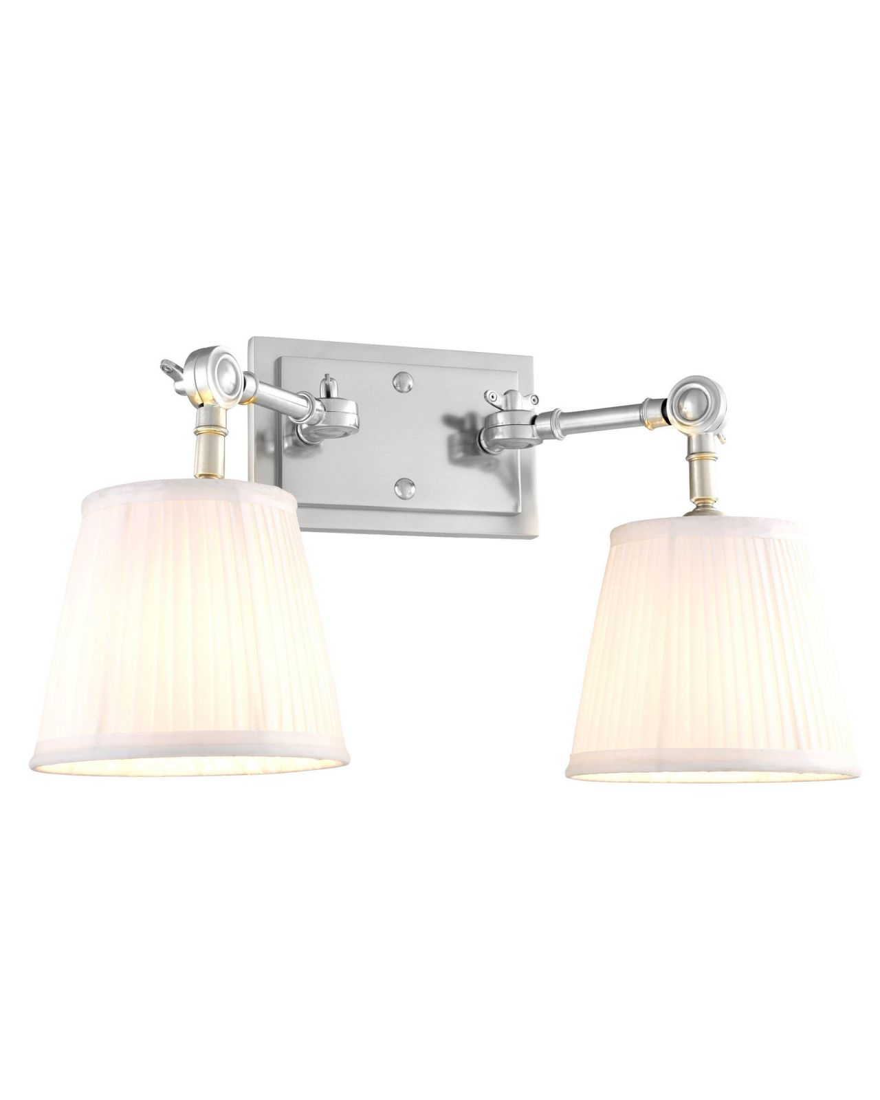 Wentworth Wall Lamp, double, nickel