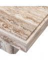 Sartoria Side Table Silver Travertine