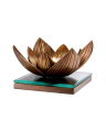 Lotus Tealight Holder Vintage Brass Finish