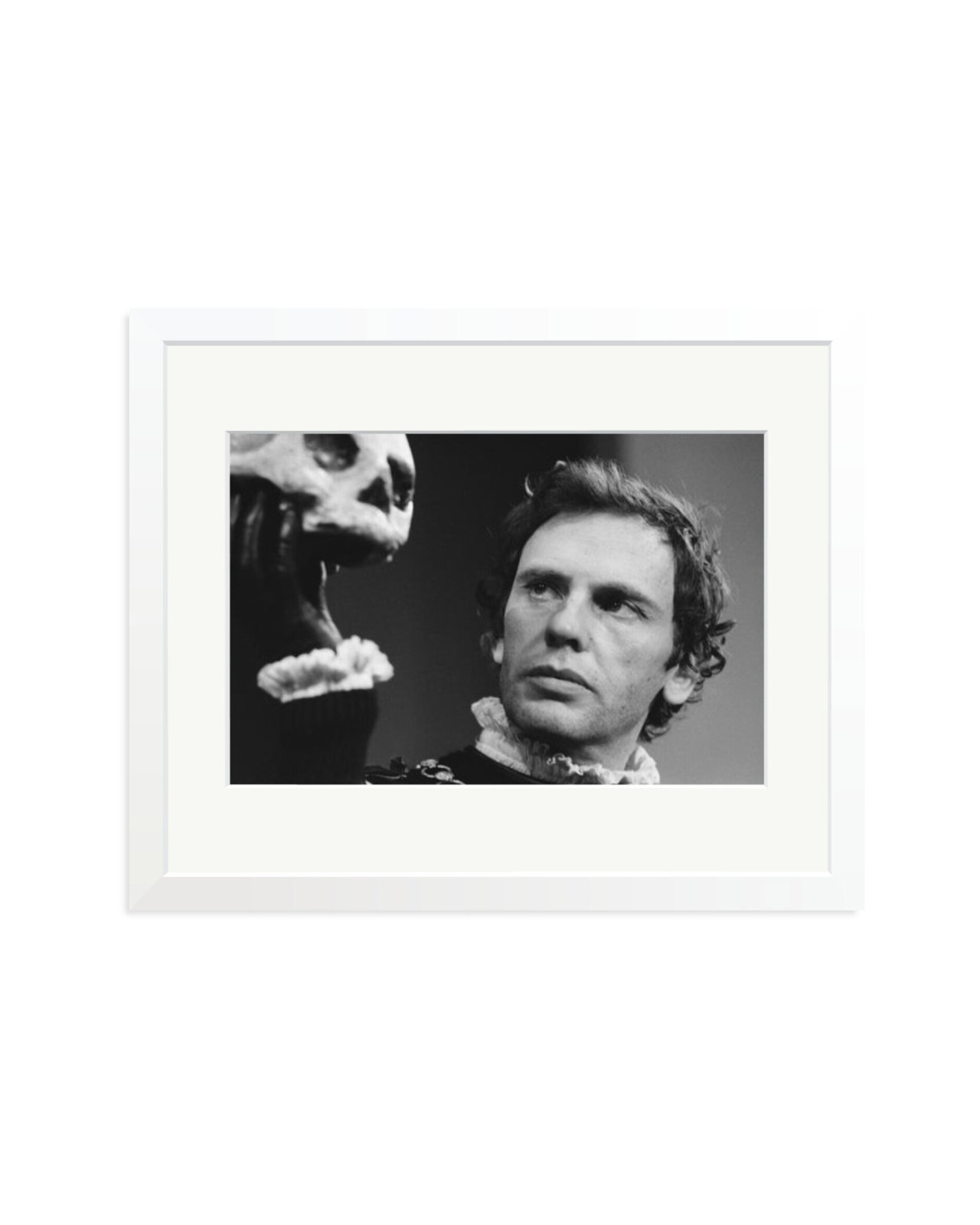 Trintignant Plays Hamlet White / Medium