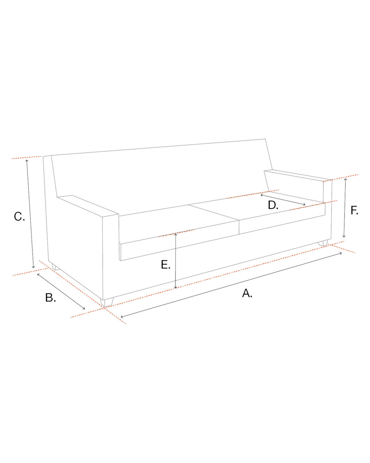 York-sohva, savona harmaa