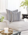 Glenda Cushion Cover Blue/White