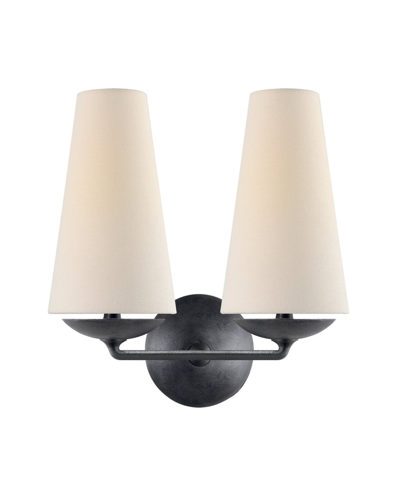 Fontaine Double Sconce Black