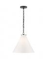 Katie Conical Pendant Bronze/White