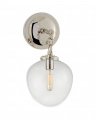 Katie Acorn Sconce Polished Nickel/Clear Small