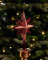 Marguerite Tree Topper Star Red