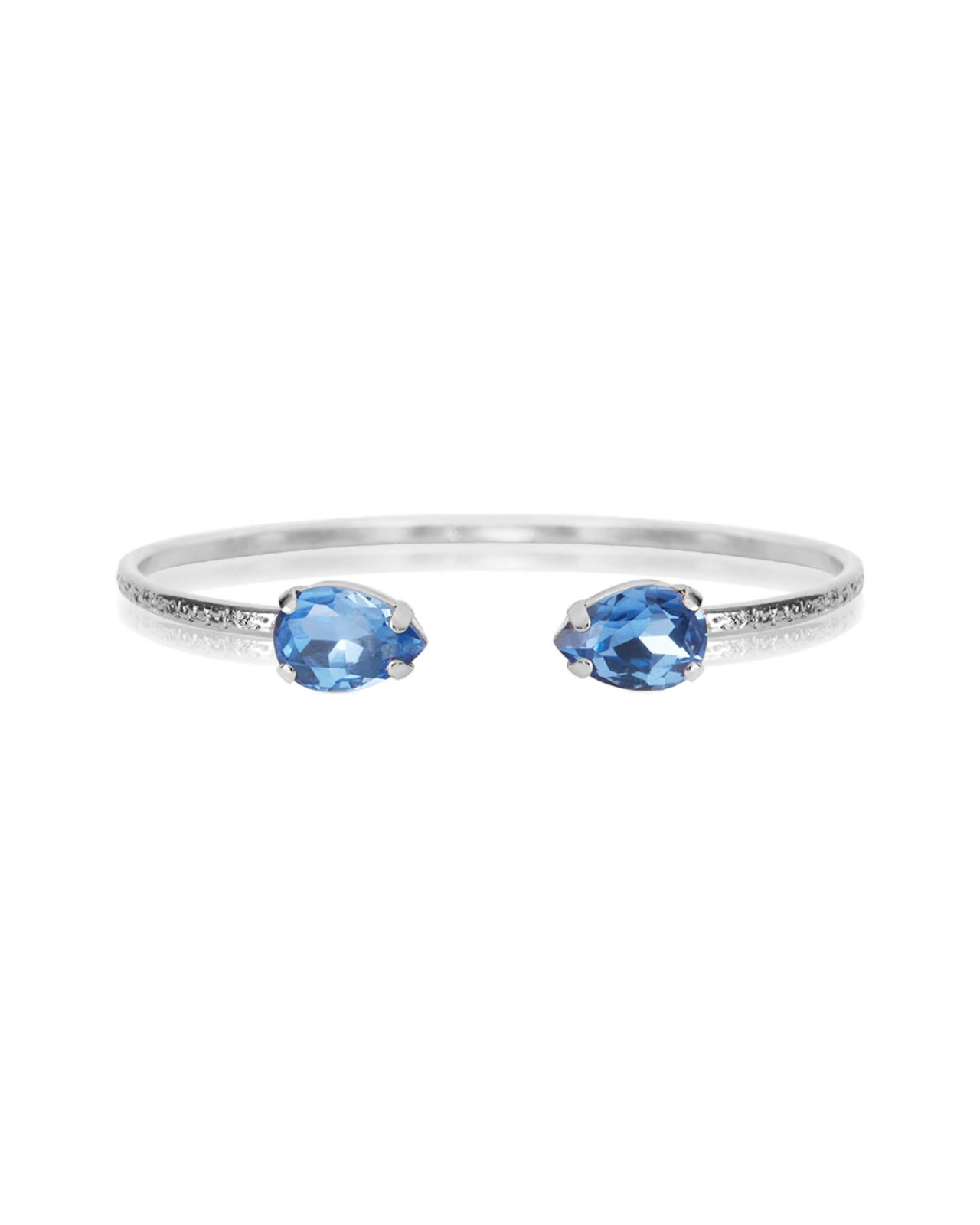 Petite Drop armband lapis rhodium