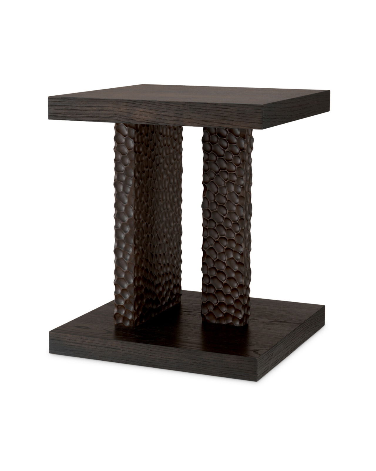 Bravon Side Table Ebony Oak Veneer