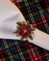 Natalia Poinsettia Napkin Ring