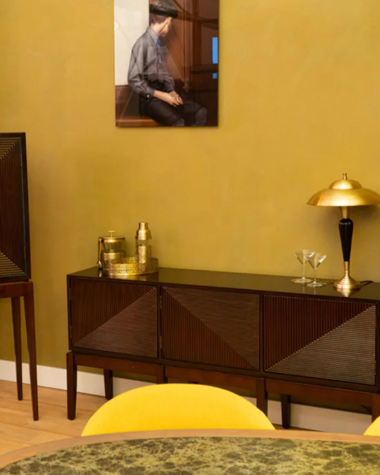 Art Deco sideboard dark brown