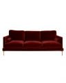 Bonham soffa 3-sits sangria/mässing