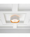 Bryce Medium Flush Mount White and Gild