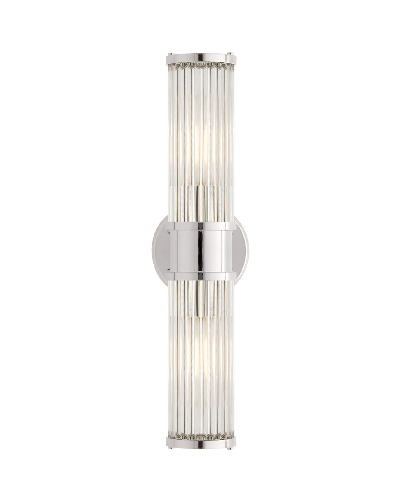 Allen Double Light Sconce Polished Nickel