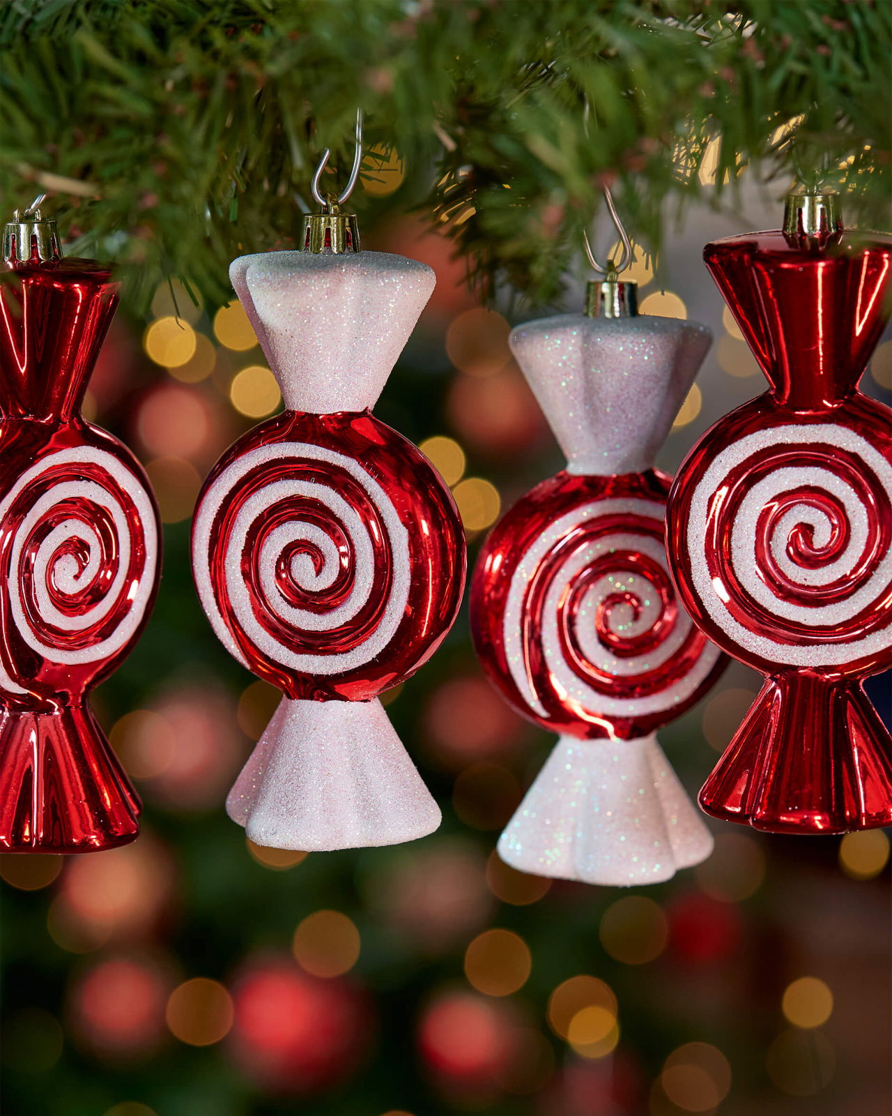 Amelie karamell julgransdekoration 4-pack