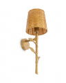 Farini wandlamp messing / rotan