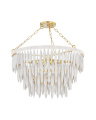 Tiffany lysekrone antikk messing