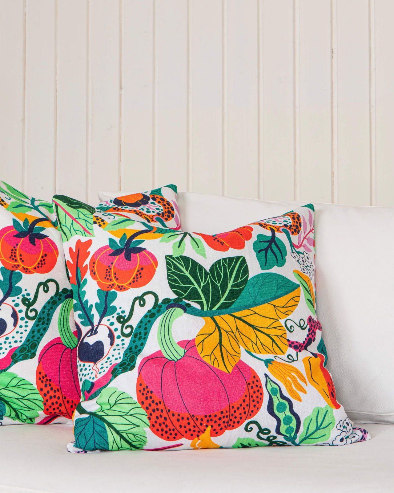 Heritage Garden Cushion Cover White