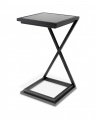 Cross Side Table Gun Metal