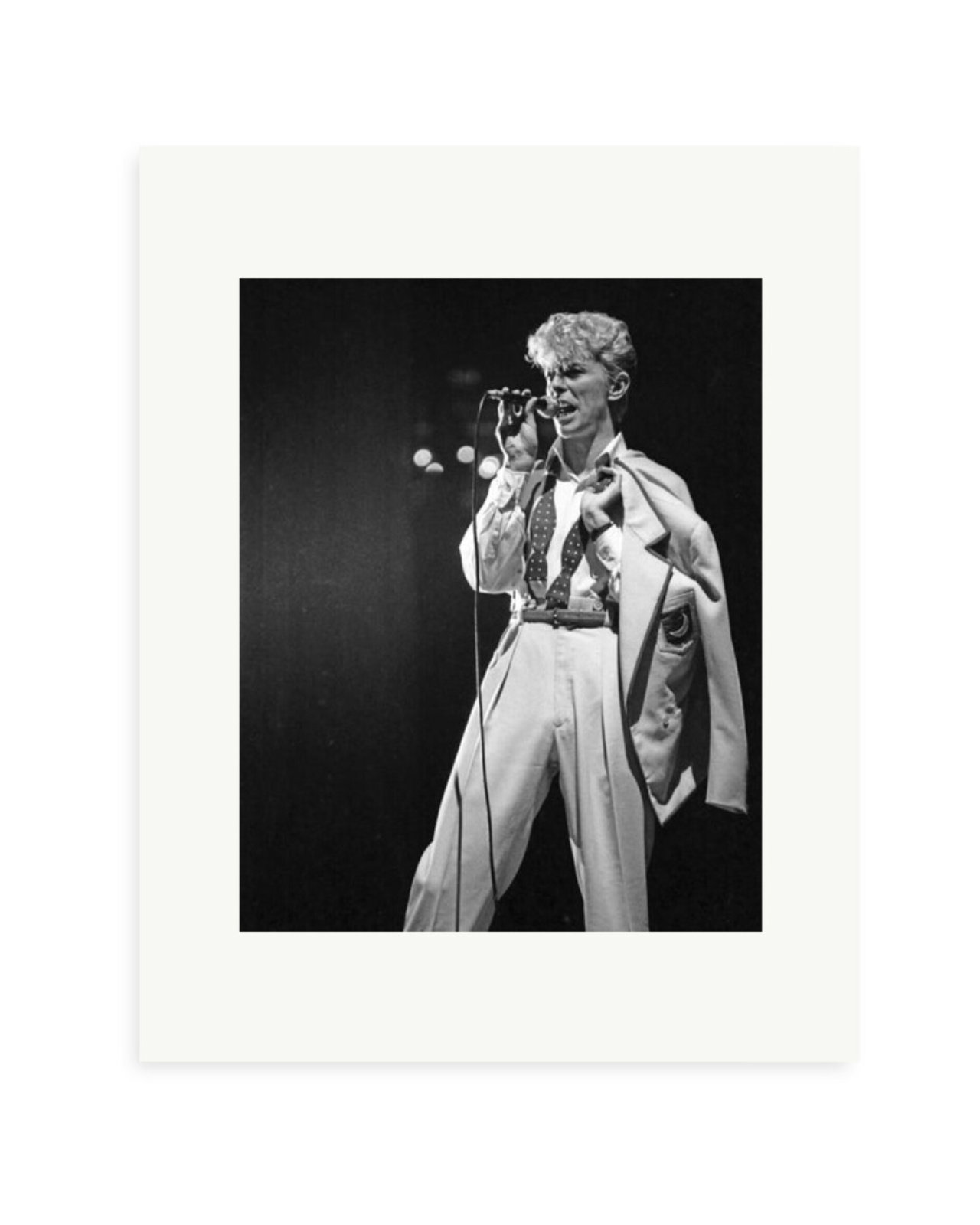 Bowie Serious Moonlight Tour Print Only / Small