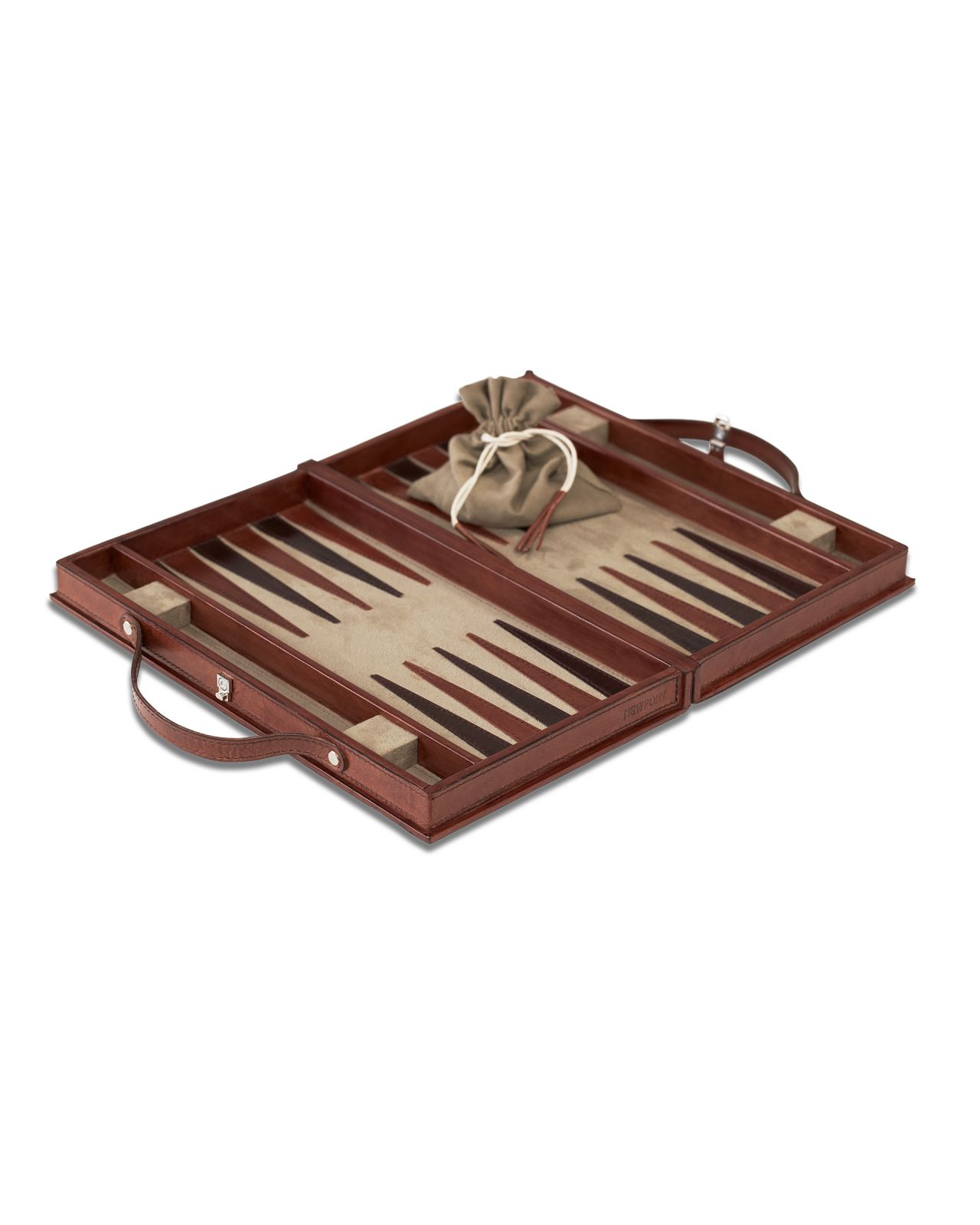 Kensington backgammon läder